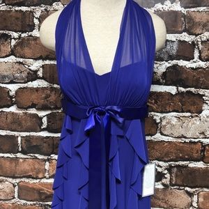 Jade Women's Midi Dress in Royal Blue